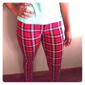 Plaid Junior's Pants